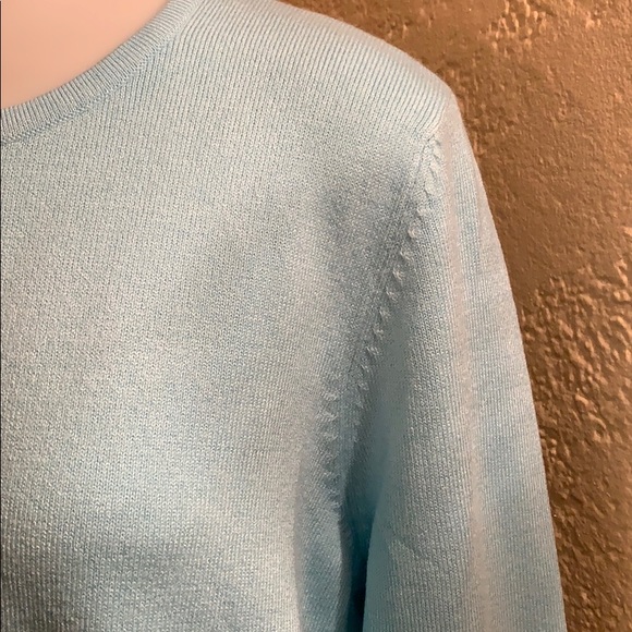 New Macy’s cozy yarn angel blue sweater $49 - Picture 8 of 15